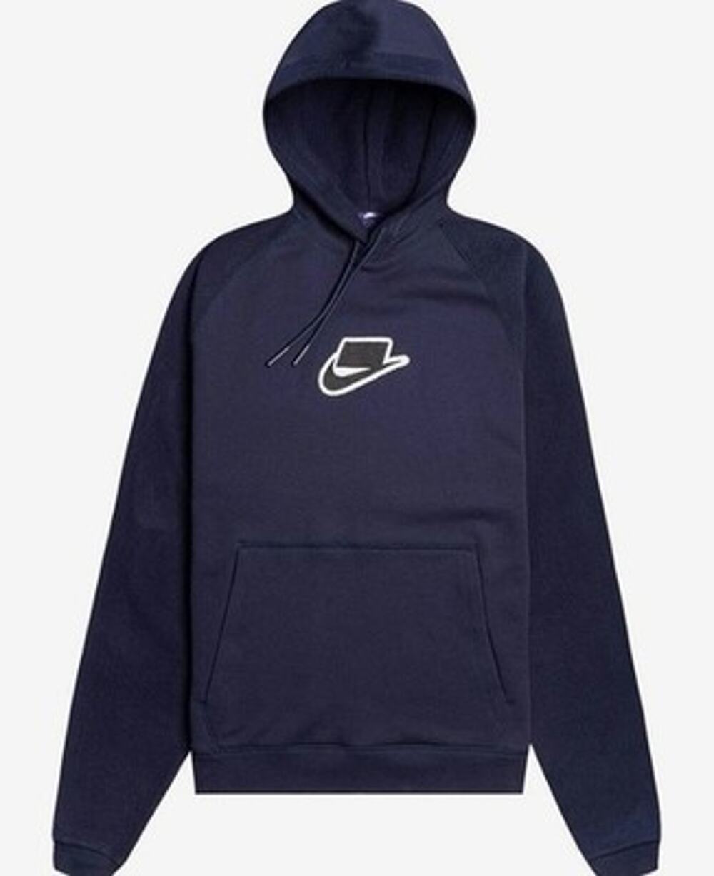 Nike Mens NSW NSP Hoodie Pull Over Fleece Navy Purple XXL